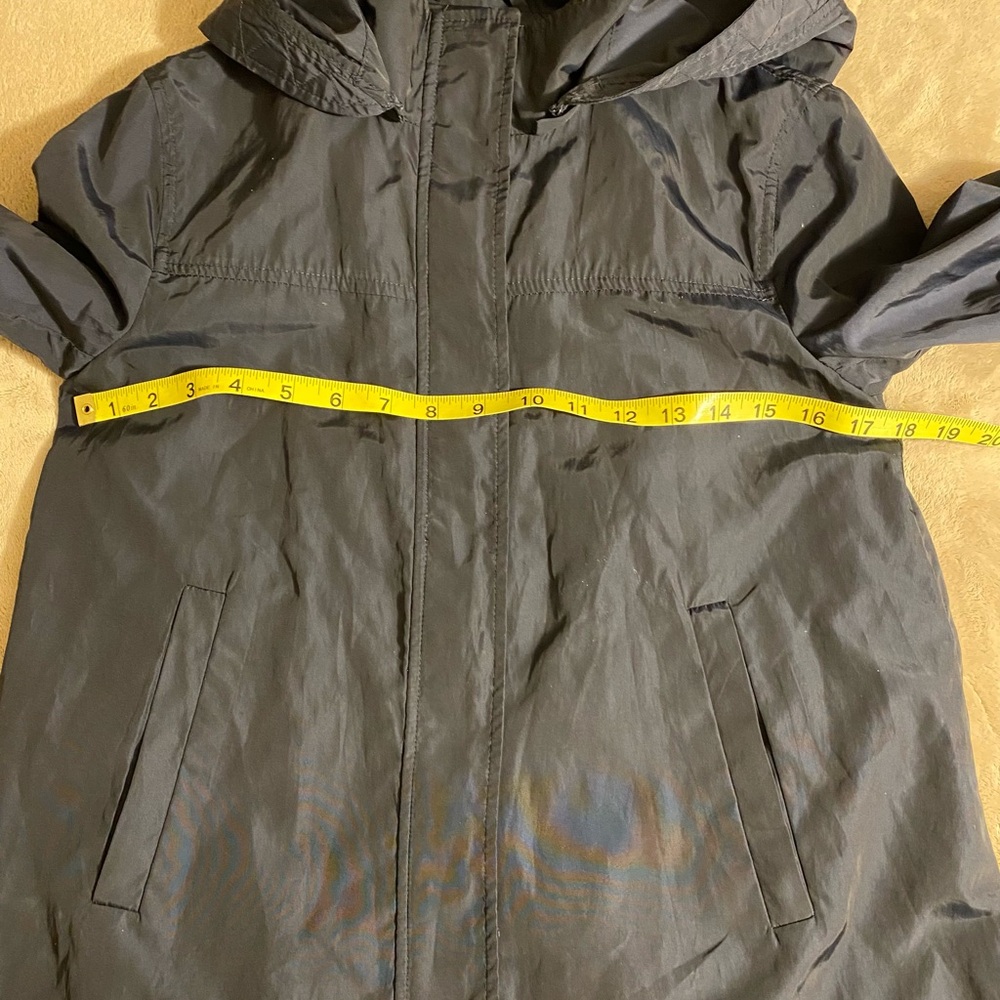 Zara Basic Outerwear Windbreaker Jacket Navy Medi… - image 5